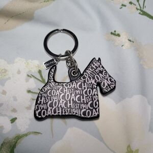 Coach Dog Keychain